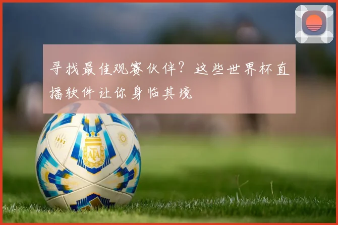 寻找最佳观赛伙伴？这些世界杯直播软件让你身临其境